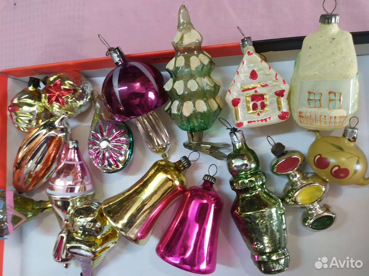 Елочные игрушки люди звери СССР