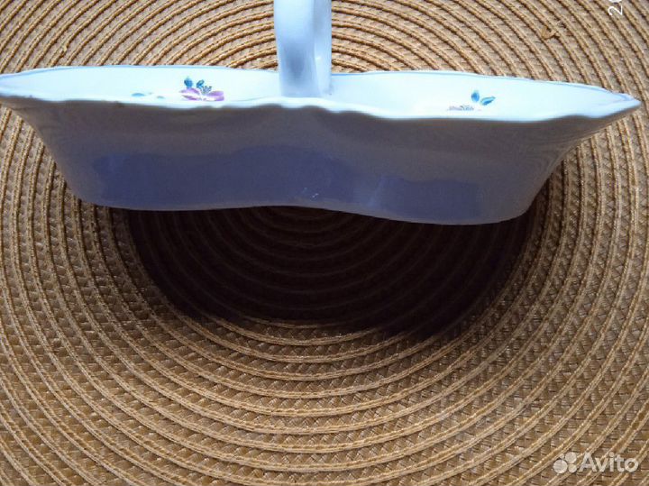 Соусник двойной, фарфор Дулево 1956г