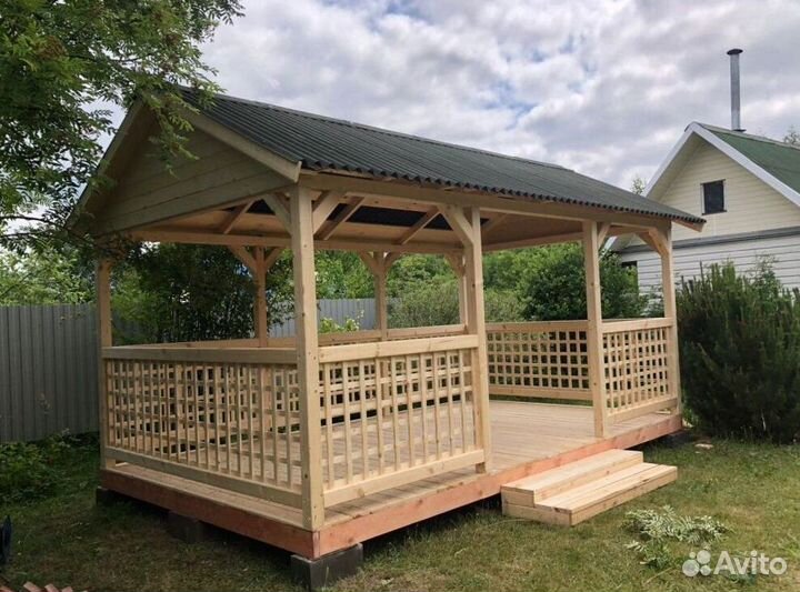 Беседка к дому
