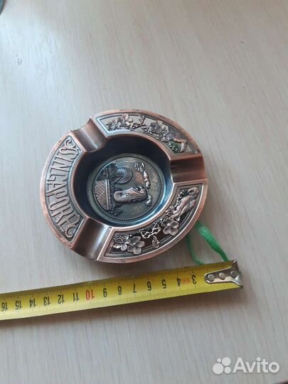 Пепельница медная