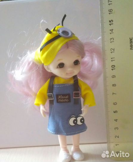 Кукла-брелок шарнирная новая 15 см