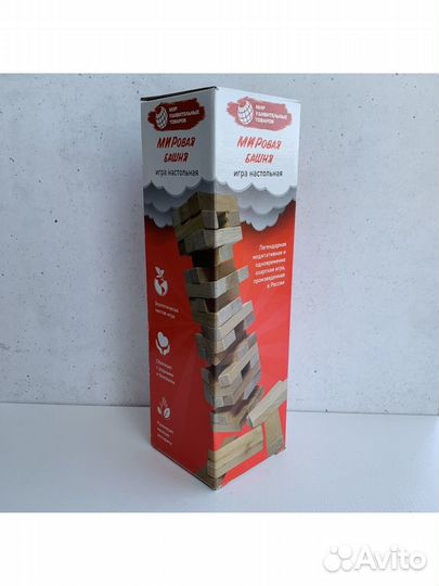 Наст.игра Дженга Мировая башня 54 детали 7,5х7,5х2