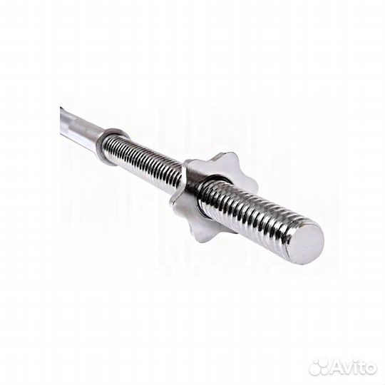 Гриф штанги 150 см хром диаметр 25мм гайка Вердера