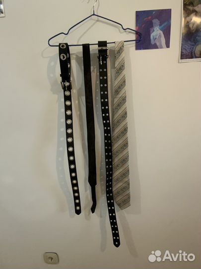 Ремень bershka и галстуки