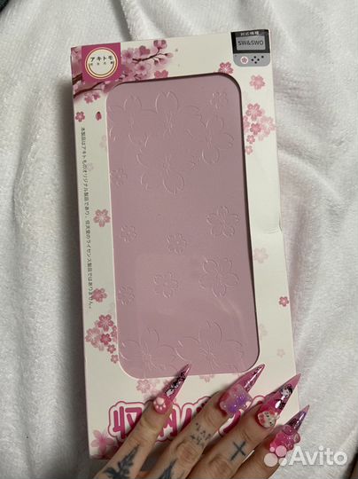 Розовый чехол nintendo switch