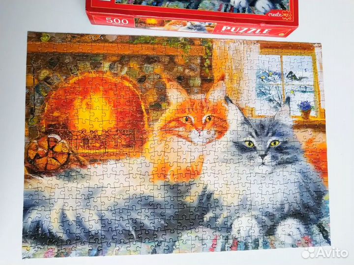 Пазл 1500 1000 500 160 кошки
