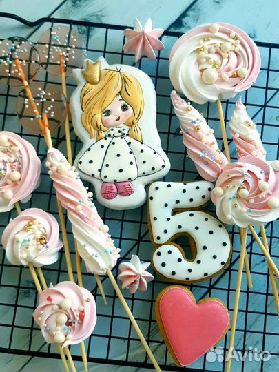 Имбирные пряники,топперы,леденцы,безе