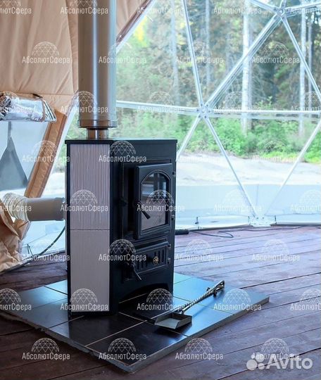 Геокупол D5. Утепленный шатер для глэмпинга. Юрта