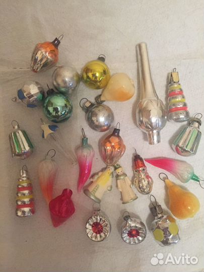Елочные игрушки ссср. Мини малютки,набор 25 шт