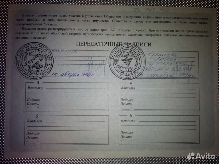 Акции аоот концерн 