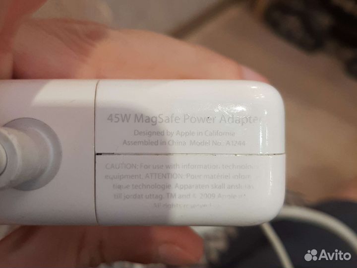 Зарядное устройство для macbook 45w magsafe 1