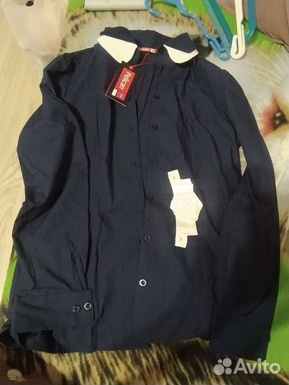 Блузка школьная новая 158, юбка, юбка-шорты