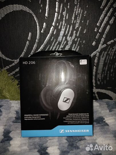Новые наушники sennheiser HD-206