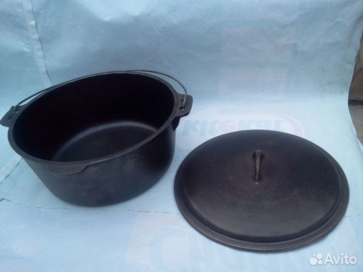 Кастрюля - котелок материал чугун