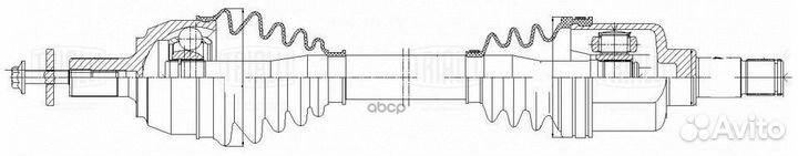 Привод для а/м Ford Focus II (05) 1.6Ti/1.8i MT