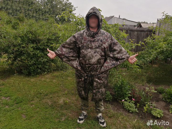 Пончо для рыбалки утепленное