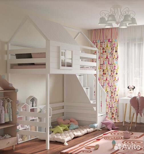 Кровать для ребенка от 3 лет из дерева