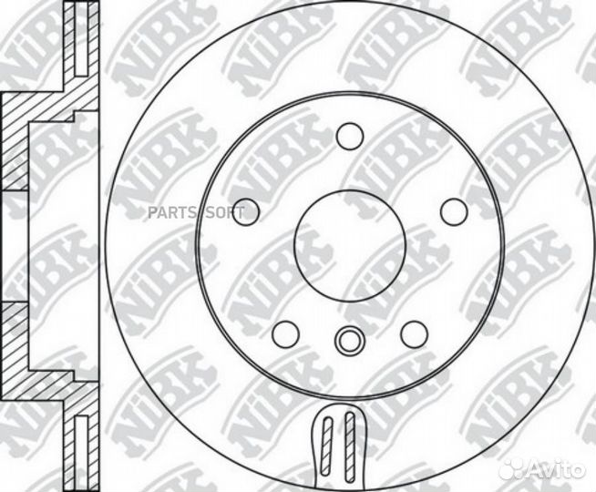 Nibk RN1773 Диск торм.пер