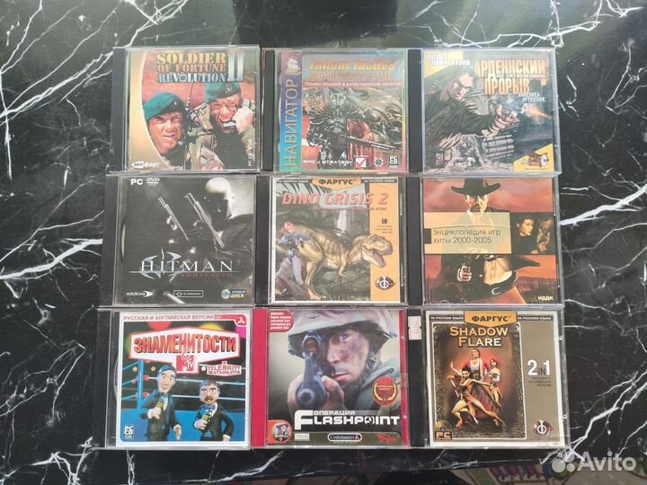Диски с играми, DVD, CD