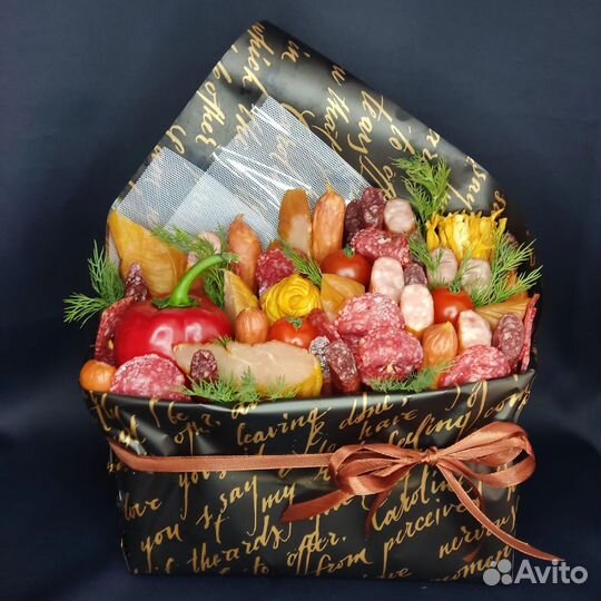 Съедобный мясной букет