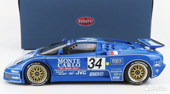Bugatti еb110 3.5L turbo V12 1/18 Autoart