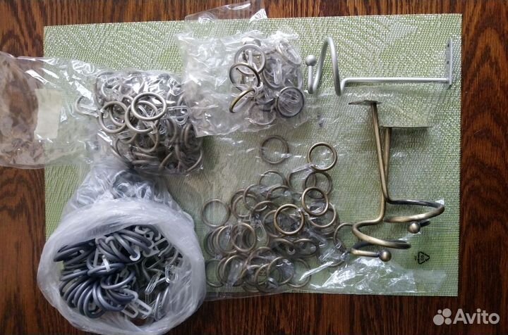 Кольца для штор бронзовые