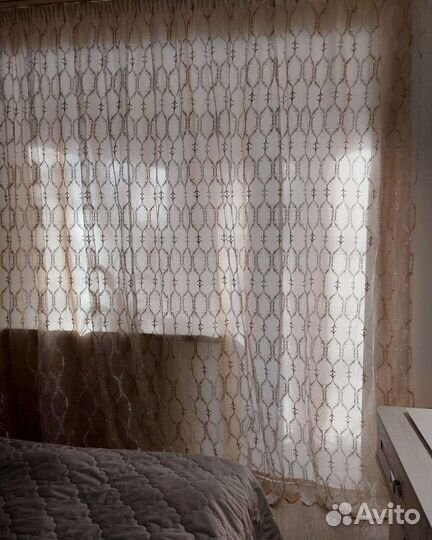 Шторка органза с вышивкой