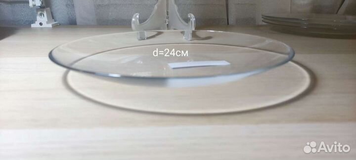 Тарелки прозрачные