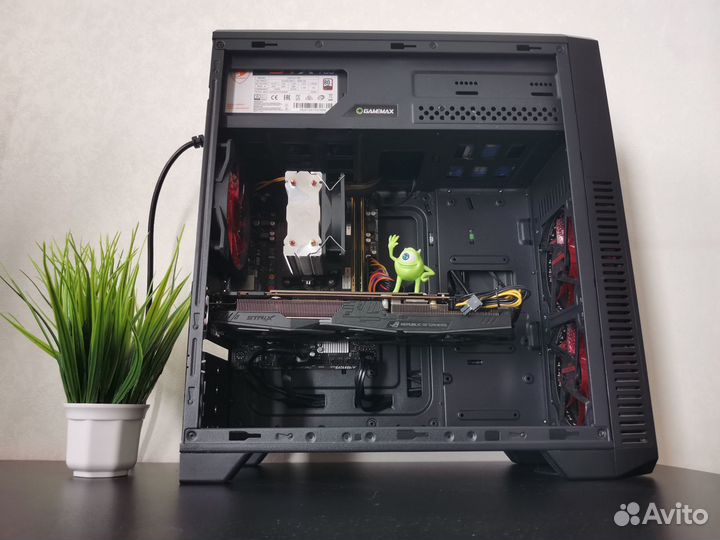 Игровой компьютер Ryzen 5 2600 + 16gb + GTX 1080