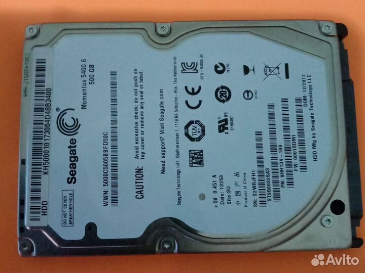 Жесткий диск Seagate Momentus 5400.6