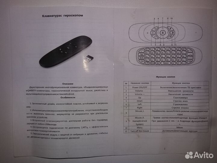 Мини клавиатура