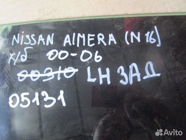 Стекло двери задней левой Nissan Almera N16 2000-2