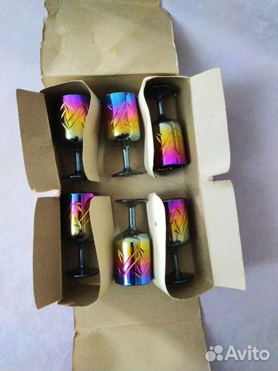 Рюмки хрусталь набор СССР новый