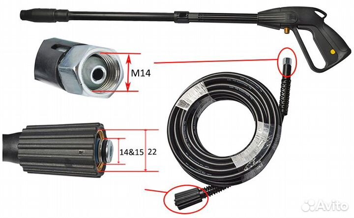 Шланг для мойки высокого давления