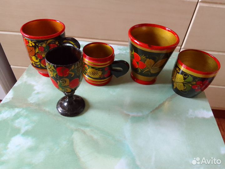 Хохломской набор в коллекцию-пакетом