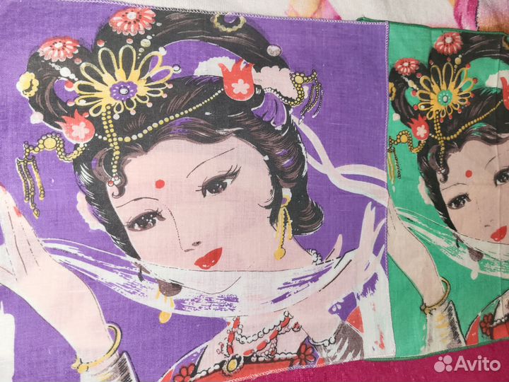 Платок носовой СССР индия красивый винтаж