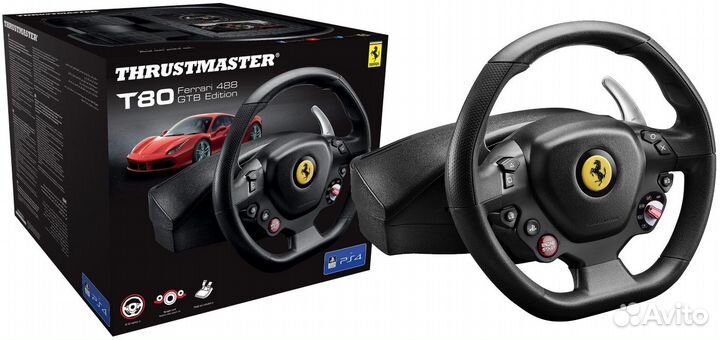 Thrustmaster. Руль T80 Ferrari 488 GTB Edition
