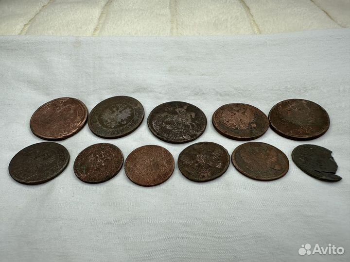 Набор медных монет