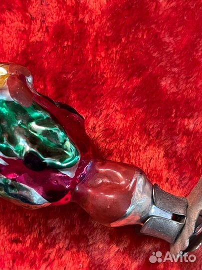 Елочная игрушка Виноградинка, прищепка