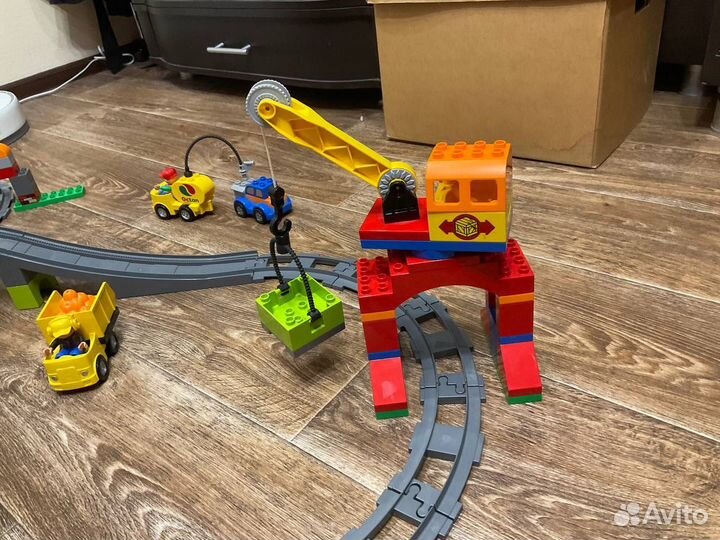 Lego duplo поезд 10508+ машинки 10552