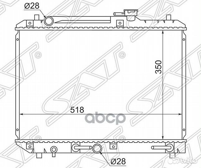 Радиатор Suzuki Baleno 95-02 / Cultus 95-02 SK0002