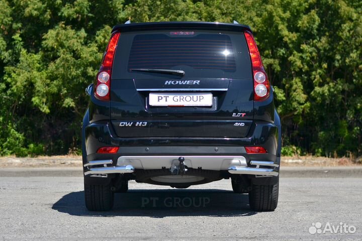 Защита бампера Hover H3 задняя двойная