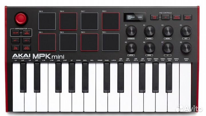 Akai PRO MPK mini MK3 миди клавиатура с уменьшенны