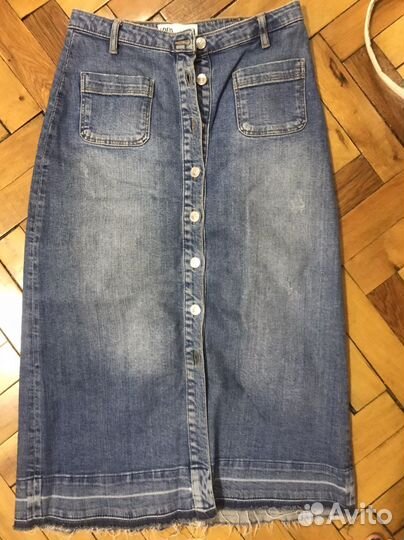 Джинсовая юбка zara