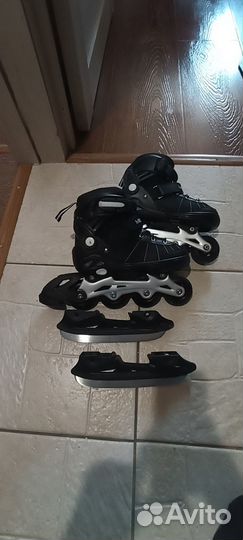 Коньки и ролики 2 в 1