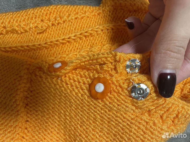 Кофта детская вязаная, ручной работы