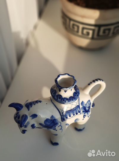 Гжель подсвечник