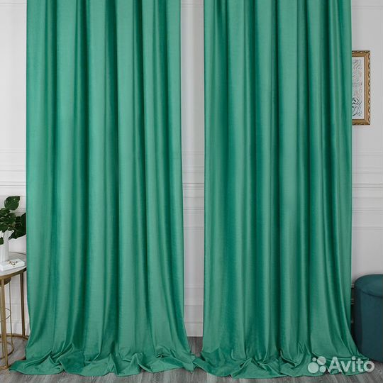 Шторы бархат Беллиссимо атлантис