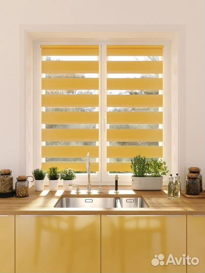 Римские шторы Янтарный