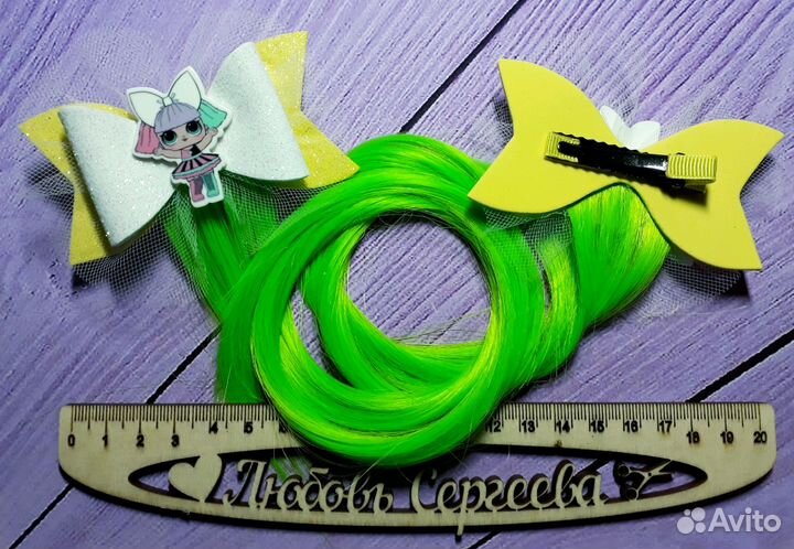 Заколочки с трессами